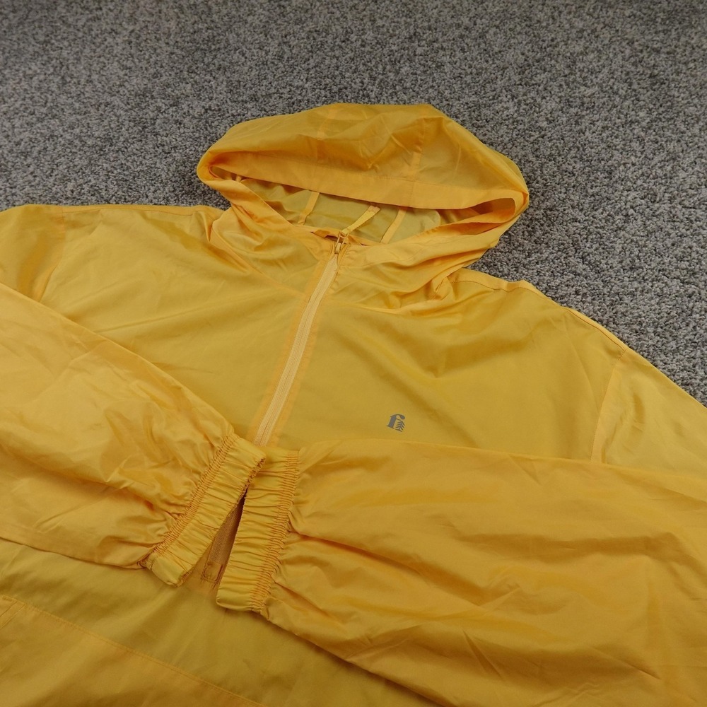 Bonobos Jacket Mens XL Yellow Fielder Hooded 1/2 Zip Windbreaker Lightweight Top